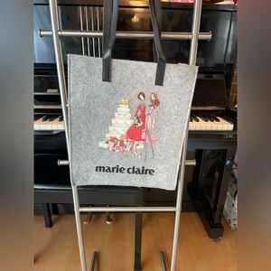 Marie Claire Soft Felt Everyday Bag in Gray